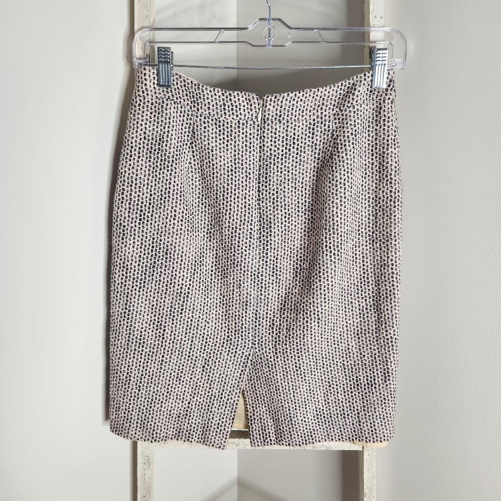 J.crew womens size 0 No 2 black gray tweed pencil skirt - Picture 6 of 6